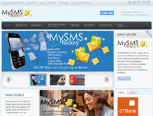 Tablet Screenshot of mysmsfactory.com